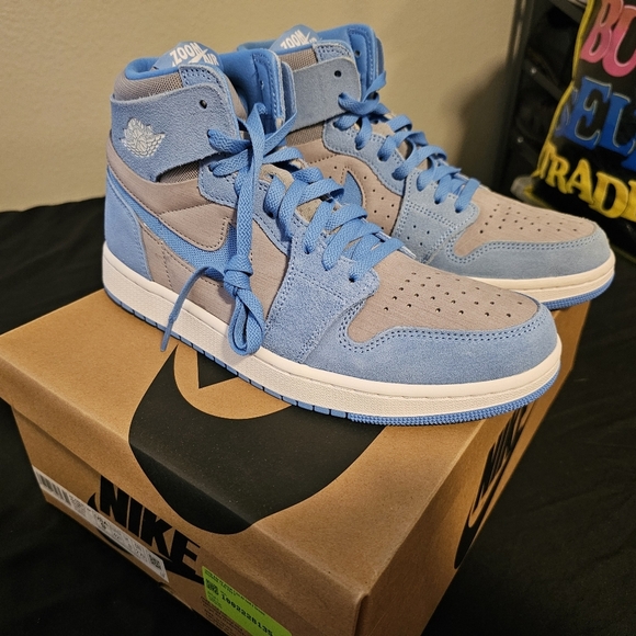 Nike Air Jordan 1 High Zoom CMFT 2 Cement University Blue (Men's) - Picture 1 of 2